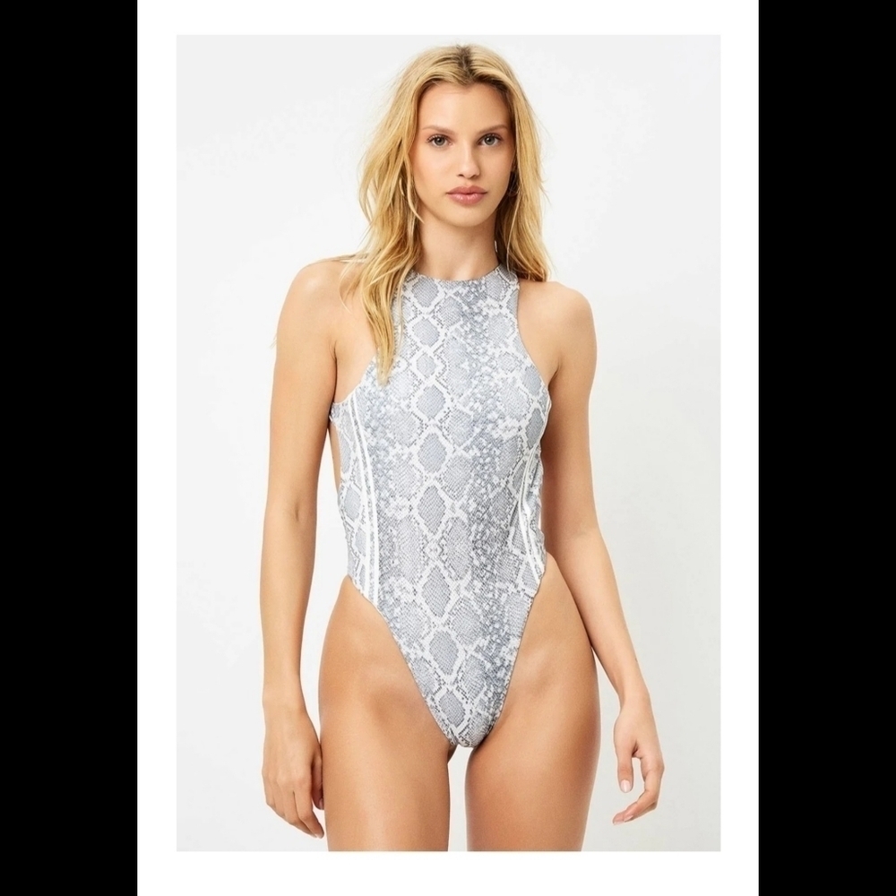Frankie's Bikinis 'Coastline' One Piece Swimsuit in‎ Python